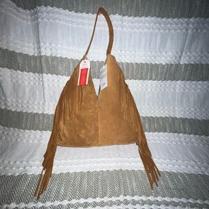 Divina Firenze Suede Fringe Purse NWT
